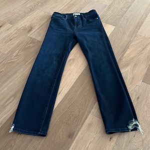 Frame denim frayed jeans